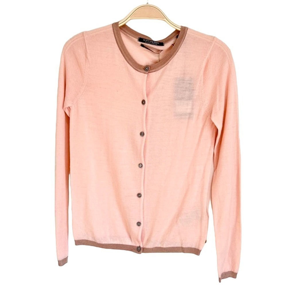Scotch & Soda Pink Lightweight Button Up Cardigan Knit Sweater Size XSP NWT $125